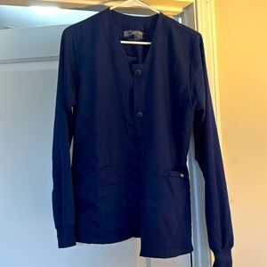 Greys Anatomy  navy blue scrub jacket